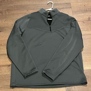 Nike Dri Fit Men's XL Dark Gray Quarter-Zip Long Sleeve